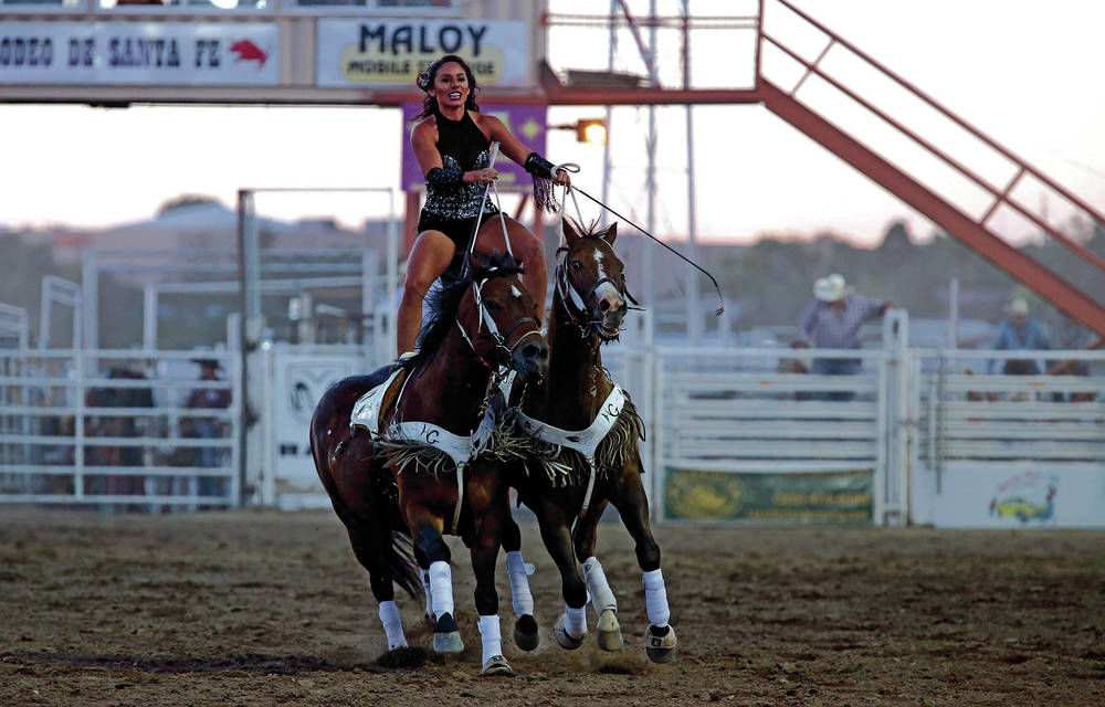 Trick rider spends months on the road, continuing family tradition of showmanship